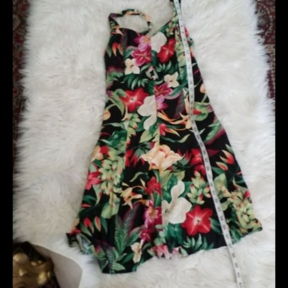 FLORAL SAND DOLLARS SUMMER SUN DRESS SIZE M - Picture 7 of 8